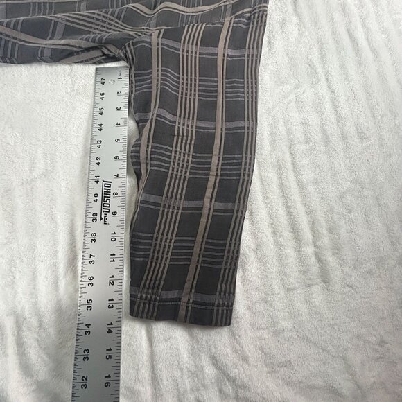 Itemz Chris Baumgartner Womens Plaid Button-Up Tunic Shirt Jacket Cotton/Silk - Picture 8 of 10